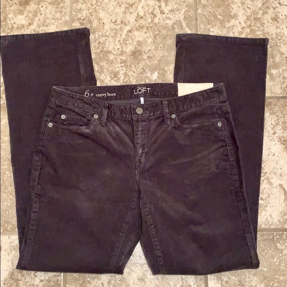 NTW LOFT Dark Gray Bootcut Corduroy Pants - Picture 3 of 5